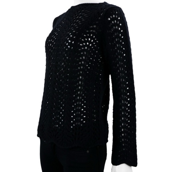 MaxMara Black Crochet Sweater - Picture 6 of 7